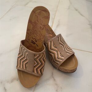 Blowfish Cork Wedge Sandals